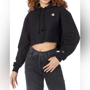 Champion Reverse Weave Cropped Cut-Off Hoodie Activewear